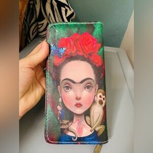 Frida Kahlo Wallet Artsy Purse Clutch